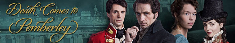 Banner voor Death Comes to Pemberley