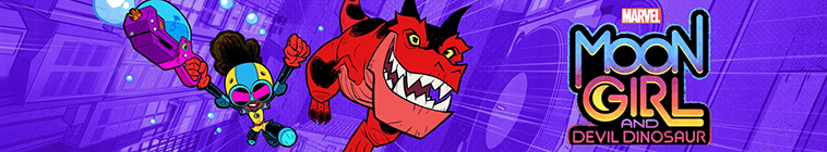 Banner voor Marvel's Moon Girl and Devil Dinosaur