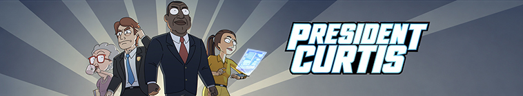 Banner voor President Curtis