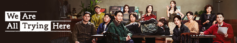 Banner voor We Are All Trying Here